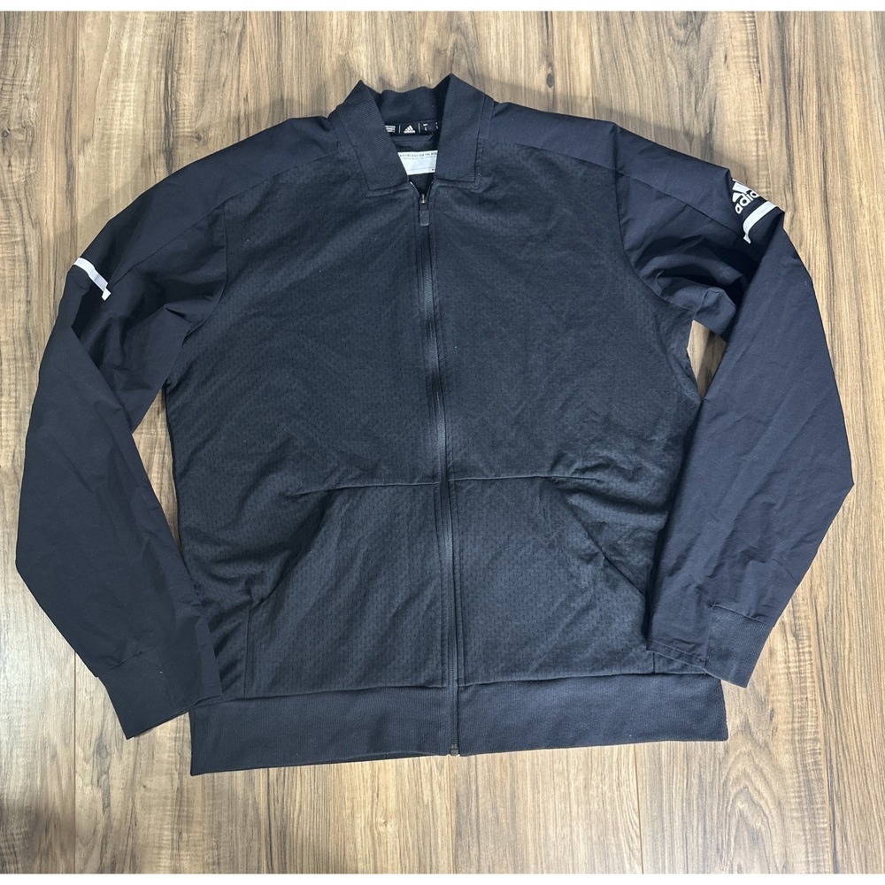 Adidas Men's Full Zip Jacket Size Large Black (CZ0780)